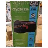 Gibraltar Galvanized Steel Post Mount Mailbox