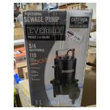 Everbilt Professional Sewage Pump 110gal/min