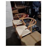 Baxton Studio wishbone chairs