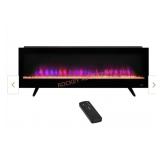 60" Wide View Wall Mount Electric Fireplace