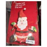 Home Accents 3ft LED Santa with String Lights