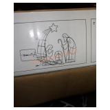 60in silhouette nativity scene