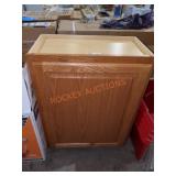 24" Wall Mount Cabinet Wood Finish