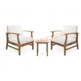 Nobel House 2pc Patio Furniture w Cream Cushions