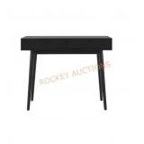Style Well Charcoal Black Wood Desk