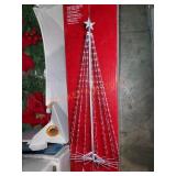8ft giant motion led pre lit cone tree