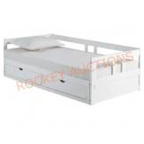 Twin bed with under bed storage