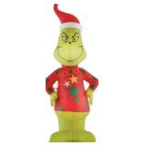 Grinch Santa in Sweater Christmas Inflatable