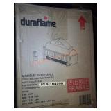 Dura flame faux fireplace log box