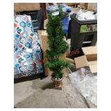 4ft artificial pre-lit tree