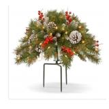 National Tree Company 18 in. Frosted Berry Urn