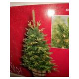 Home Accents 4ft Fraser Fir Pre Lit Potted Tree