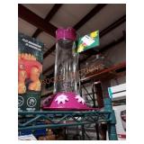 Perky-pet glass hummingbird feeder