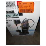 Everbilt submersible sump pump 1/4 hp
