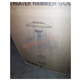 Patio heater with hammered finish