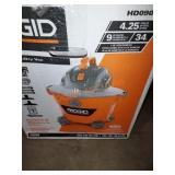 Ridgid 9 gallon wet/dry vacuum