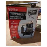 Everbilt Sump Pump, 63 Gallons