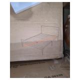 Open Frame Metal and Wood Platform Bed