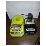 Ryobi 18v battery and charger combo