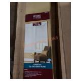 Home decorators 72"x72" faux wood blinds. 4xthebid