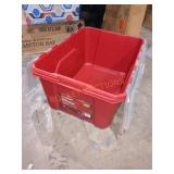 Husky 18 Gallon Flip Top Containers, 5 Total