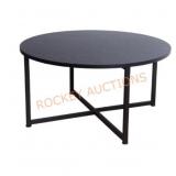 Household Essentials Round Black Coffee Table