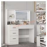 5Drawer White Wood Makeup Vanity