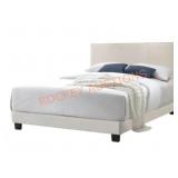 Belle Isle Furniture Beige Linen King Bed Frame