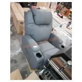 Faux leather recliner