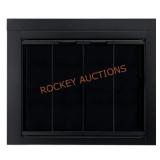 Pleasant Hearth Ascot Large Glass Fireplace Doors