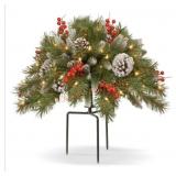 18" PreLit Warm White Urn Filler