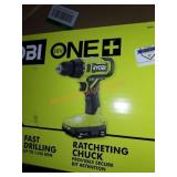 Ryobi one 18v 1/2in drill driver kit with battery