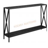 Tucson 48 in. Black Rectangle Wood Console Table