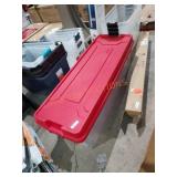 Sterilite tree storage tote on wheels (damaged)