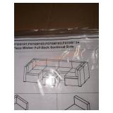 7 piece wicker full back sectional sofa, comes in