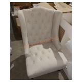 Light Beige Tufted Chair