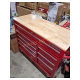Husky woodtop tool chest, some damage to top