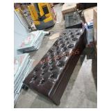 51" Faux leather Ottoman with Storage