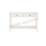 StyleWell White Wood Console Table (47.48"×30")