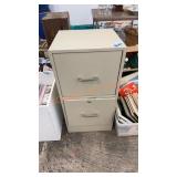 2 drawer metal filing cabinet