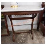 Antique marble top side table