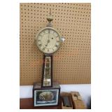 Antique Joshua Wilder Banjo clock