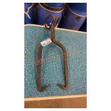 Large vintage ice tongs