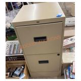 2 drawer metal filing cabinet