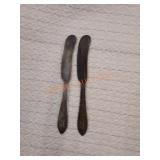 Vintage sterling silver butter knives