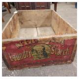 Vintage Niagara laundry starch wood crate