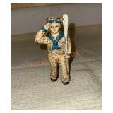 Huntley cast iron sailor 5" bank