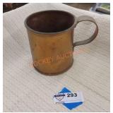 VINTAGE large copper cup from Zambia