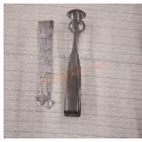 Vintage sterling silver small tongs