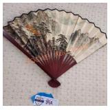 Antique ladies paper fan